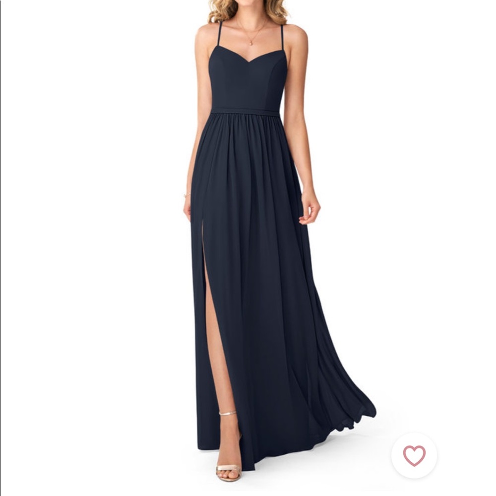 Azazie Shelly Navy Bridesmaids Dress